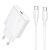Сетевое зарядное устройство BOROFONE BN23 Wish 1xUSB-C с Кабелем Type-C - Type-C, 20W, белый