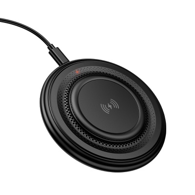 Беспроводное зарядное устройство BOROFONE BQ40 Crown с Кабелем USB - Type-C, 5W/7.5W/10W/15W, черный