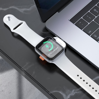 Зарядное устройство BOROFONE BQ25A для Apple Watch 1xUSB-C, 2.5W, серый металлик