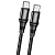 Кабель USB-C HOCO X50 Exquisito Type-C - Type-C, 5A, 2 м, черный