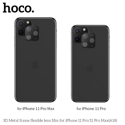 Защитное стекло на заднюю камеру HOCO A18 для iPhone 11 Pro/11 Pro Max, черный