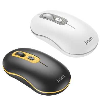 Мышь беспроводная HOCO GM21 Platinum, Bluetooth, белый+серый