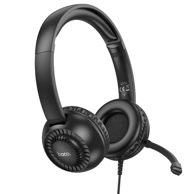 Проводные наушники HOCO W112 Pure, Jack 3.5mm, 1.8 м, черный