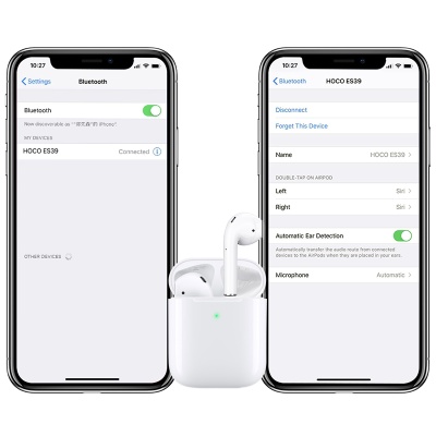 Беспроводные наушники TWS HOCO ES39, Bluetooth, белый