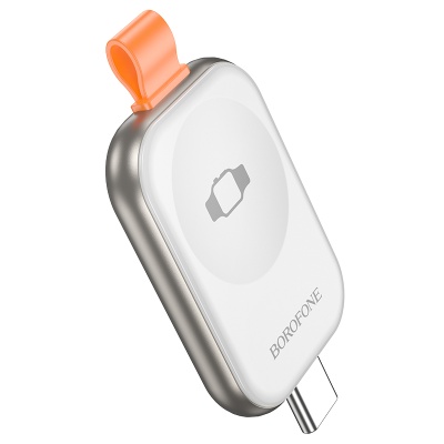 Зарядное устройство BOROFONE BQ25A для Apple Watch 1xUSB-C, 2.5W, серебристый