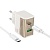 Сетевое зарядное устройство HOCO CS73A Star 1xUSB + 1xUSB-C с Кабелем Type-C - Type-C, 3A, 30W, белый оптом Сетевое зарядное устройство HOCO CS73A Star 1xUSB + 1xUSB-C с Кабелем Type-C - Type-C, 3A, 30W, белый