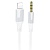 Аудиокабель BOROFONE BL19 Creator AUX Jack 3,5 (m) - Lightning (m), 1 м, белый