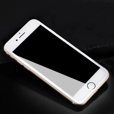 Защитное стекло HOCO A12 для iPhone 7+/8+, Full Glue 3D, прозрачный+белая рамка