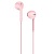 Проводные наушники HOCO M55 Memory, Jack 3.5mm, 1.2 м, розовый