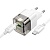 Сетевое зарядное устройство HOCO C131A Platinum 1xUSB + 1xUSB-C с Кабелем Type-C - Type-C, 3A, 30W, прозрачный черный оптом Сетевое зарядное устройство HOCO C131A Platinum 1xUSB + 1xUSB-C с Кабелем Type-C - Type-C, 3A, 30W, прозрачный черный