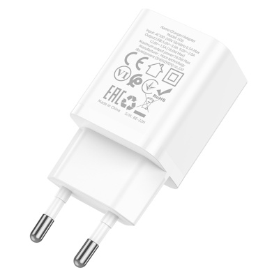 Сетевое зарядное устройство HOCO N26 Maxim 1xUSB, 3.0A, 18W, белый