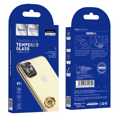 Защитная пленка на заднюю камеру HOCO V11 для iPhone 11 Pro Max, прозрачный