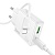 Сетевое зарядное устройство HOCO C142A Direct 1xUSB + 1xUSB-C с Кабелем Type-C - Lightning, 3A, 20W, белый оптом Сетевое зарядное устройство HOCO C142A Direct 1xUSB + 1xUSB-C с Кабелем Type-C - Lightning, 3A, 20W, белый