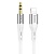 Аудиокабель HOCO UPA22 AUX Jack 3,5 (m) - Lightning (m), 1 м, белый