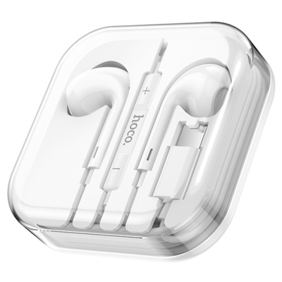 Проводные наушники HOCO M1 Max crystal, Type-C, 1.2 м, белый