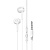 Проводные наушники HOCO M82 La musique, Jack 3.5mm, 1.2 м, белый