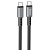 Кабель USB-C HOCO X85 Strength Type-C - Type-C, 60W, 1 м, черный