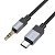 Аудиокабель HOCO UPA32B Clever AUX Jack 3,5 (m) - Type-C (m), 1 м, черный