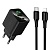 Сетевое зарядное устройство HOCO CS83A Excellent 1xUSB + 1xUSB-C с Кабелем Type-C - Lightning, 3A, 20W, черный оптом Сетевое зарядное устройство HOCO CS83A Excellent 1xUSB + 1xUSB-C с Кабелем Type-C - Lightning, 3A, 20W, черный