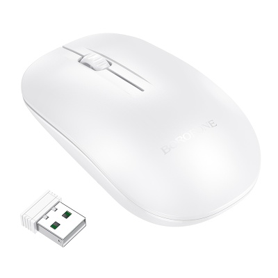 Мышь беспроводная BOROFONE BG14 Planet, Bluetooth, белый