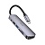 USB HUB разветвитель HOCO HB28 6 в 1 Type-C (m) - USB3.0 + USB2.0 + Type-C PD + HDMI + SD/TF, 14 см, серый металлик оптом USB HUB разветвитель HOCO HB28 6 в 1 Type-C (m) - USB3.0 + USB2.0 + Type-C PD + HDMI + SD/TF, 14 см, серый металлик