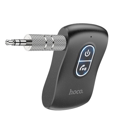 Автомобильный Bluetooth-приемник HOCO E73 Pro Journey, 200 мАч, Jack 3.5мм/Bluetooth, черный