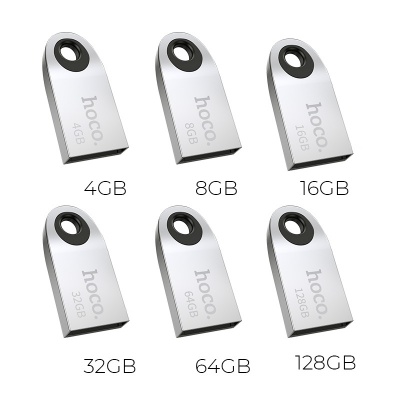 USB флеш-накопитель HOCO UD9 Insightful, USB 2.0, 128GB, серебристый