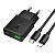 Сетевое зарядное устройство HOCO N73 Speed 1xUSB + 1xUSB-C с Кабелем Type-C - Lightning, 3A, 20W, черный оптом Сетевое зарядное устройство HOCO N73 Speed 1xUSB + 1xUSB-C с Кабелем Type-C - Lightning, 3A, 20W, черный