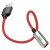 Переходник/Адаптер HOCO LS28 2 в 1 USB (m) - Lightning (m) / Lightning (f), серебристый