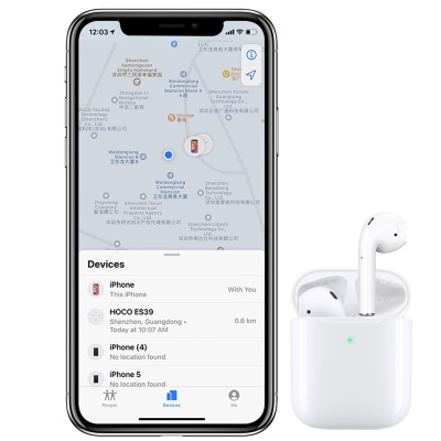 Беспроводные наушники TWS HOCO ES39, Bluetooth, белый