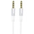 Аудиокабель BOROFONE BL19 Creator AUX Jack 3,5 (m) - Jack 3,5 (m), 1 м, белый