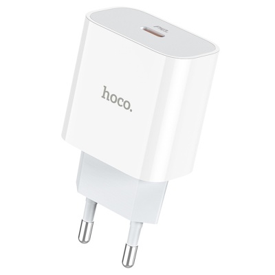 Сетевое зарядное устройство HOCO C76A Plus Speed 1xUSB-C, 3A, 20W, белый