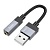 Переходник/Адаптер HOCO UPA32D Clever USB (m) - Jack 3,5 (f), 15 см, черный оптом Переходник/Адаптер HOCO UPA32D Clever USB (m) - Jack 3,5 (f), 15 см, черный