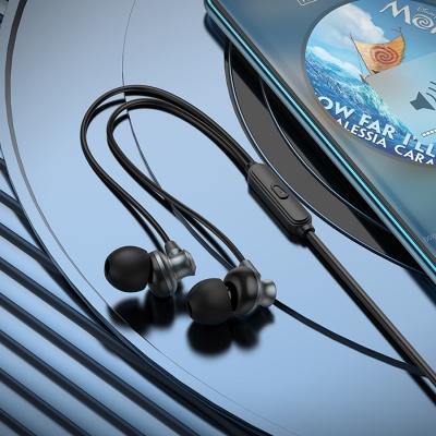 Проводные наушники HOCO M98 Delighted, Jack 3.5mm, 1.2 м, серый металлик