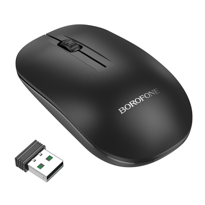 Мышь беспроводная BOROFONE BG14 Planet, Bluetooth, черный