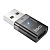 Переходник/Адаптер HOCO UA36C USB (m) - Type-C (f), черный оптом Переходник/Адаптер HOCO UA36C USB (m) - Type-C (f), черный
