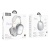 Беспроводные наушники накладные HOCO W55 Pleasing, Bluetooth, серебристый