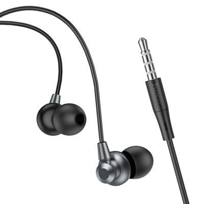 Проводные наушники HOCO M98 Delighted, Jack 3.5mm, 1.2 м, серый металлик