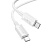 Кабель USB-C HOCO X107 Favor Type-C - Type-C, 3A, 60W, 1 м, белый