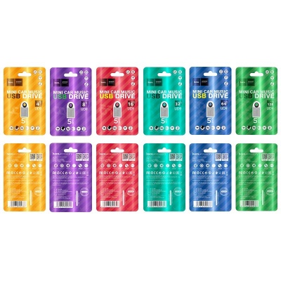 USB флеш-накопитель HOCO UD9 Insightful, USB 2.0, 4GB, серебристый