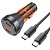 Автомобильное зарядное устройство HOCO NZ12C Graceful, 2xUSB-C с Кабелем Type-C - Type-C, 60W, оранжевый