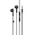 Проводные наушники HOCO M93 Wire control, Jack 3.5mm, 1.2 м, черный