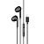 Проводные наушники BOROFONE BM85 Max Native, Lightning, 1.2 м, черный