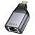 Переходник/Адаптер HOCO UA35 Type-C (m) - RJ45 (f), серый металлик оптом Переходник/Адаптер HOCO UA35 Type-C (m) - RJ45 (f), серый металлик