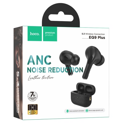 Беспроводные наушники TWS HOCO EQ9 Plus, Bluetooth 5.3, черный