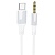 Аудиокабель BOROFONE BL19 Creator AUX Jack 3,5 (m) - Type-C (m), 1 м, белый