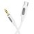 Аудиокабель BOROFONE BL20 True sound AUX Jack 3,5 (m) - Type-C (m), 1 м, белый