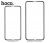 Защитное стекло HOCO A12 для iPhone 7+/8+, Full Glue 3D, прозрачный+белая рамка