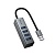 USB HUB разветвитель HOCO HB1B 4 в 1 USB (m) - 4xUSB3.0 (f), 1 м, серый металлик оптом USB HUB разветвитель HOCO HB1B 4 в 1 USB (m) - 4xUSB3.0 (f), 1 м, серый металлик