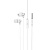 Проводные наушники HOCO M98 Delighted, Jack 3.5mm, 1.2 м, серебристый
